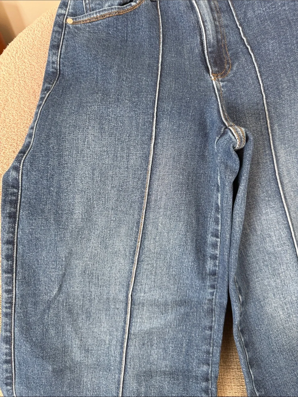 Anniewear Wide Leg Blue Women's Jeans